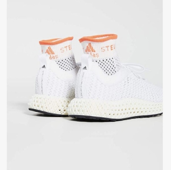 Adidas by Stella McCartney Alphaedge 4D Printed Running Sneakers White S… - Picture 7 of 8